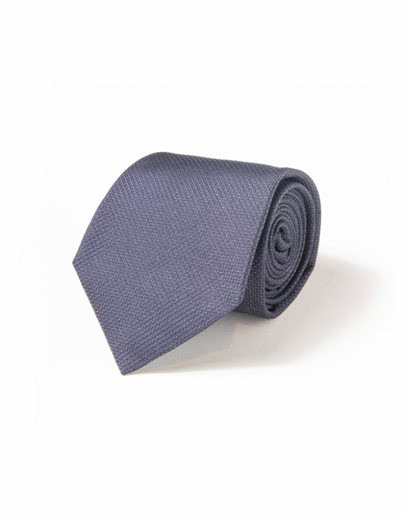 Patrick Hellmann Collection Shiny Navy Blue Tie 100% Silk image